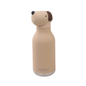 Asobu Doggy Bottle in beige with a brown dog head lid