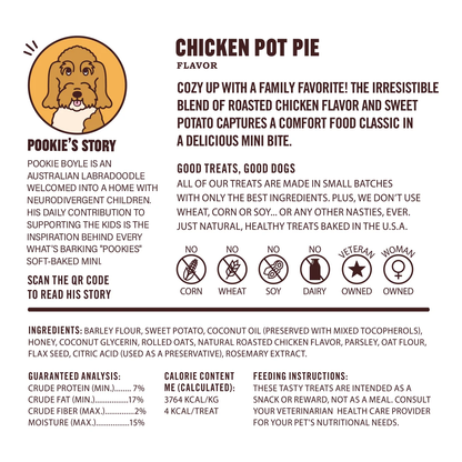 Pookies Chicken Pot Pie Soft-Baked Minis- 5oz