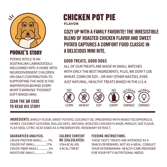 Pookies Chicken Pot Pie Soft-Baked Minis- 5oz