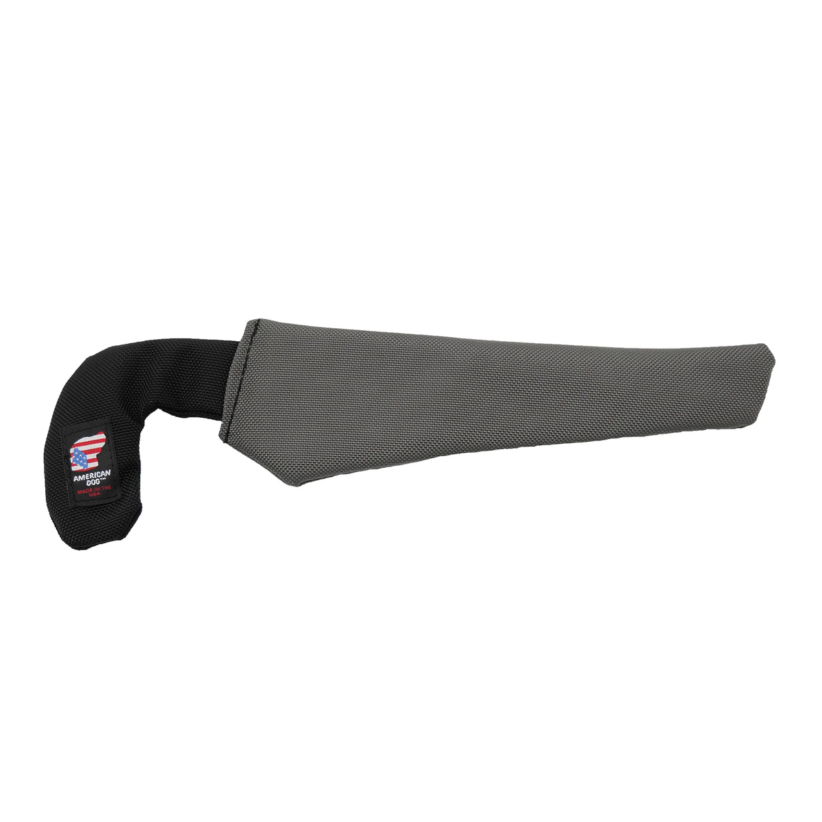 American Dog bite wedge with a black handle and grey biting surface