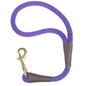 Purple Mendota Pet Snap Traffic Leash with a brass snap hook