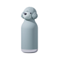 Asobu Bestie Animal Bottle, 16oz, light blue with a poodle head design and a white base