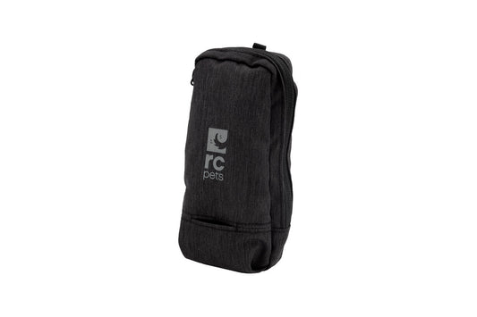 RC Pets black treat pouch with RC Pets logo