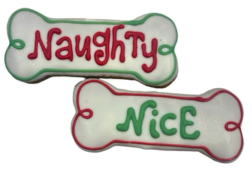 Holiday - Christmas Seasonal- Naughty/Nice Bones- Tray of 10