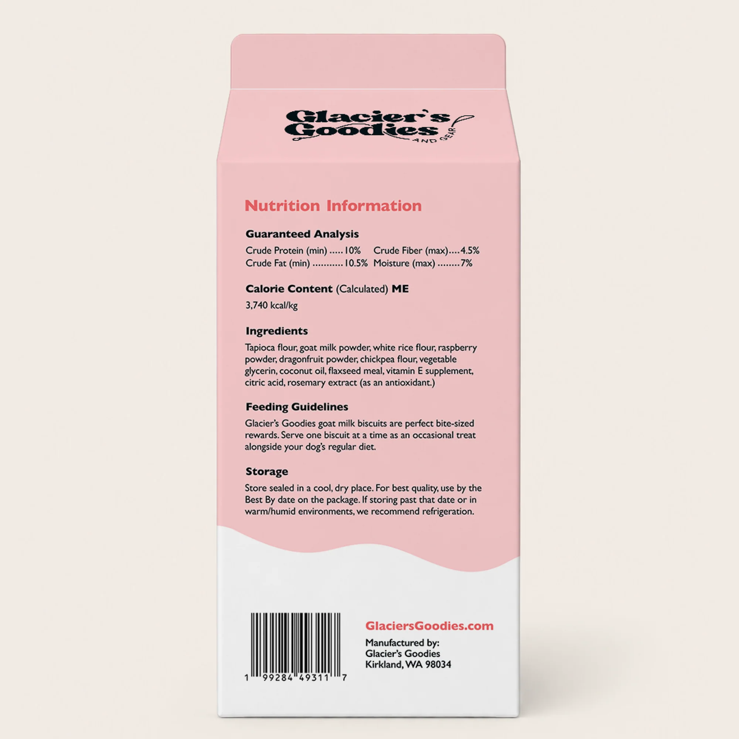 Spring Collection Goat Milk Dog Biscuits – Raspberry & Dragonfruit (Limited)- 5oz