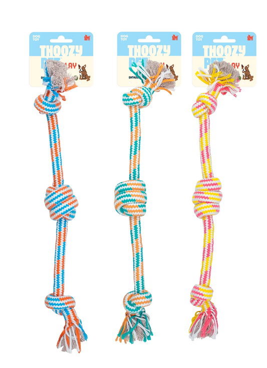Thoozy 3-Knot Rope Toy Small