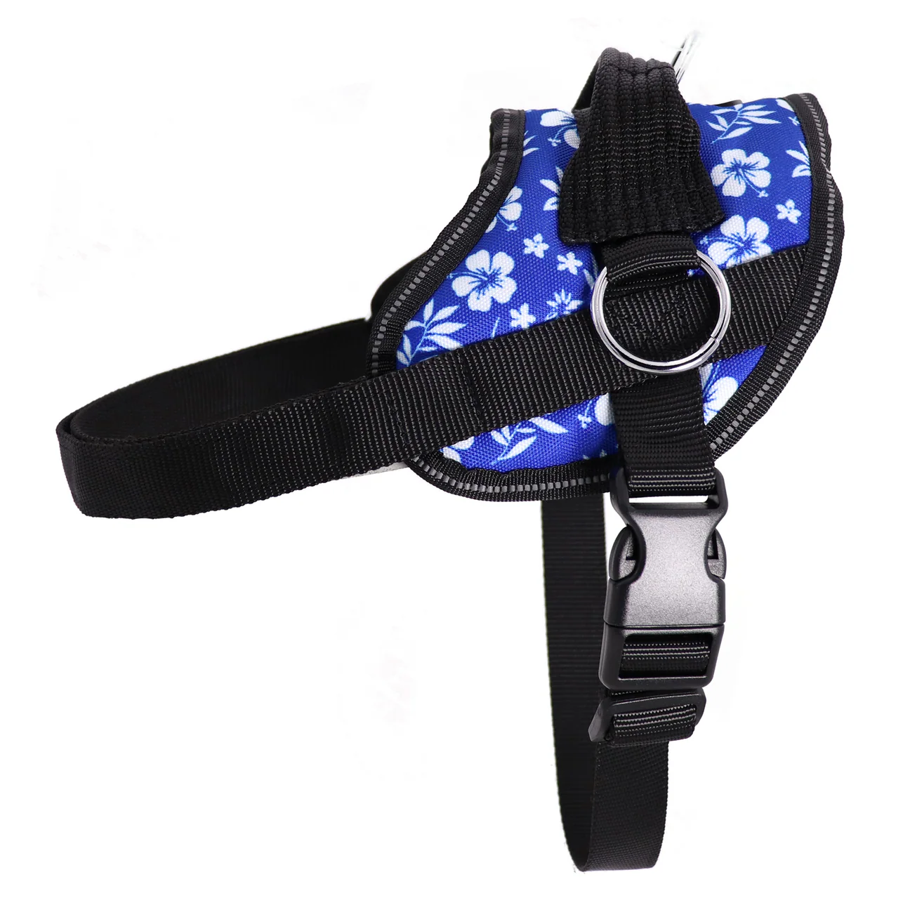 Bark Appeal Reflective No-Pull Harness in Hibiscus pattern