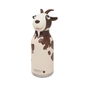 Asobu insulated water bottle shaped like a goat, with a brown and cream spotted pattern