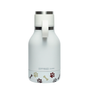 Asobu Dog Bowl Bottle in white with paw prints and bones