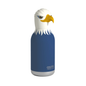 Asobu bottle with an eagle head lid and blue body