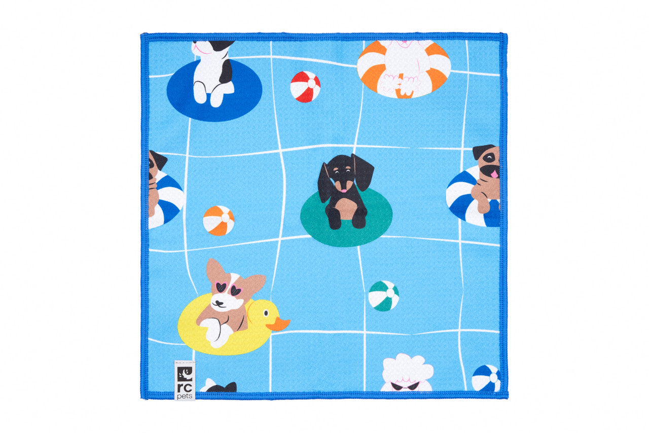 Quick Dry Paw Towel Pool Party