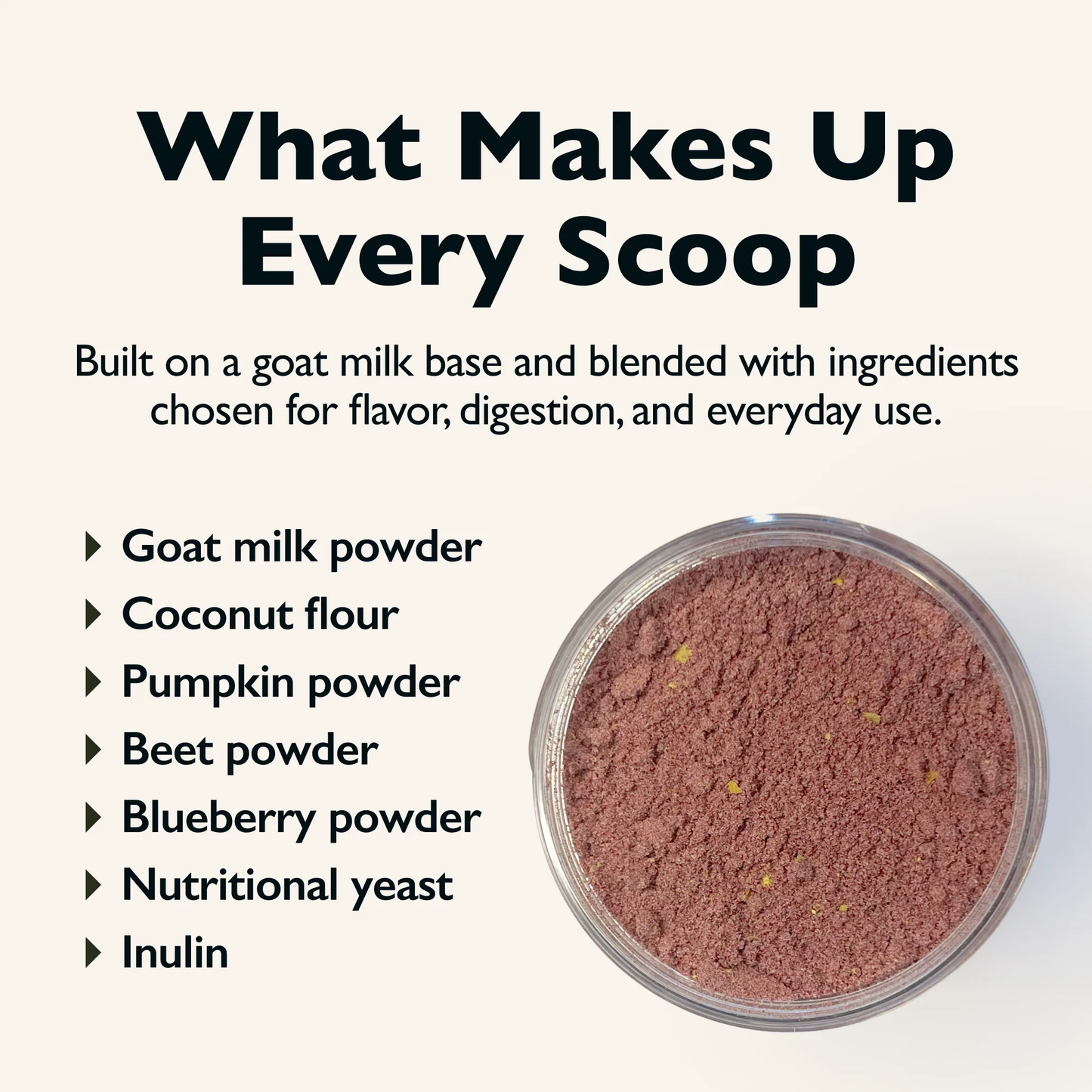 Vitality Goat Milk Topper - Beet & Blueberry- 3oz