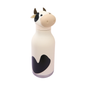Asobu Bestie Animal Bottle 16oz, a white bottle with black cow spots and a cow head lid