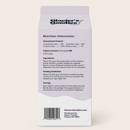Goat Milk Dog Biscuits — Blueberry & Strawberry- 5oz