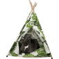 Travel Cat cat teepee with a gray cat inside