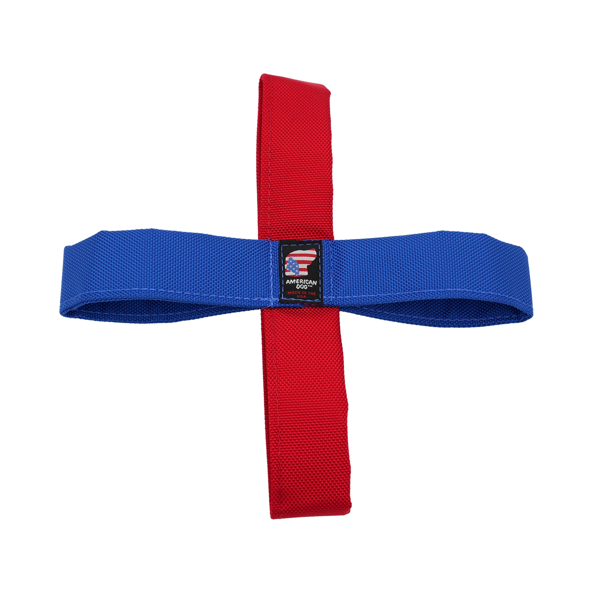 American Dog red and blue nylon dog toy