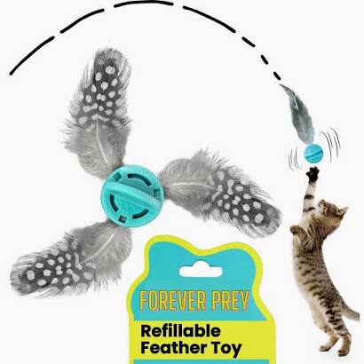 Forever Prey™ - The World's First Refillable Feather Toy