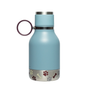 Asobu Dog Bowl Bottle Stainless- 37oz in light blue with paw print and bone design