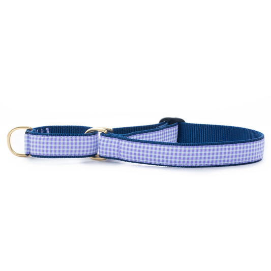 Purple Gingham Martingale