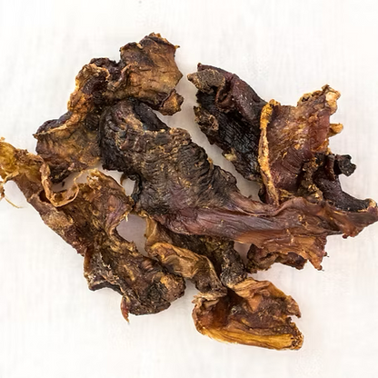 Dried beef esophagus dog chews