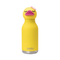 Asobu Duckling water bottle in yellow with a pink bow and lips