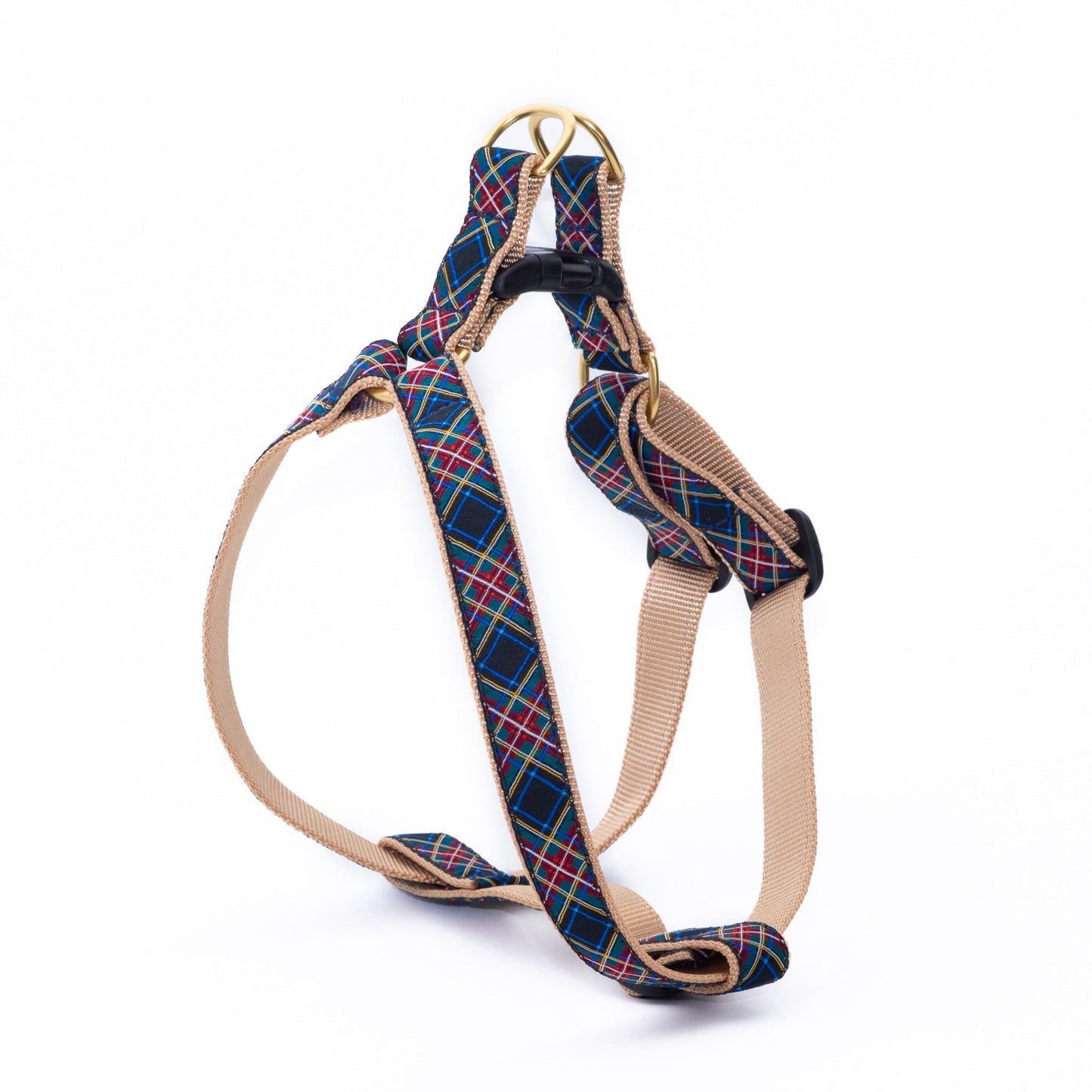 Black Tartan Small Breed Dog Harness