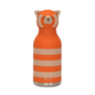 Asobu Bestie Animal Bottle 16oz, orange with beige stripes and a red panda head as the lid