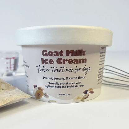 Goat Milk Ice Cream — Peanut, Banana, & Carob- 2oz