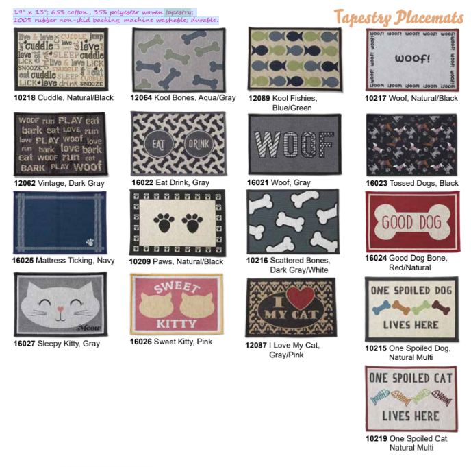 Tapestry Placemats (Inner Pack: 4)