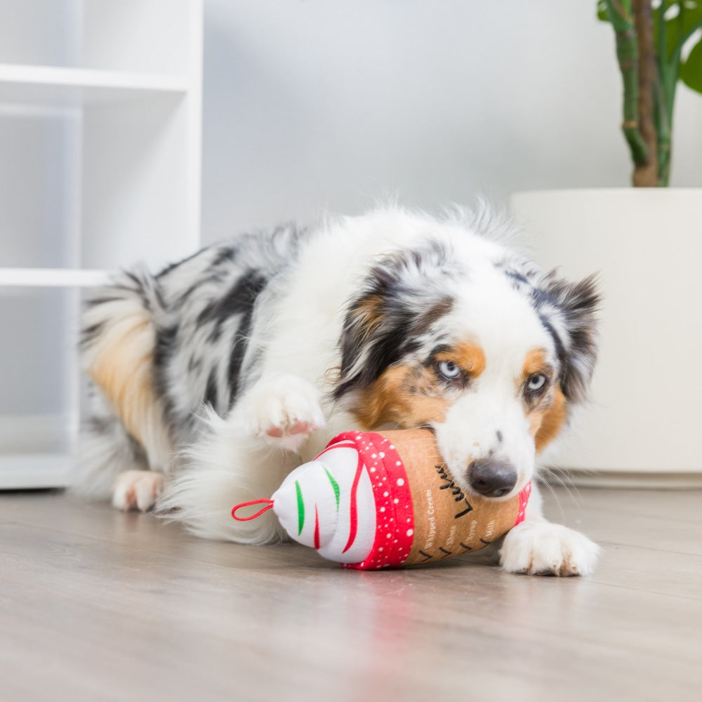 Latte My Way Dog Toy (Double Sided)