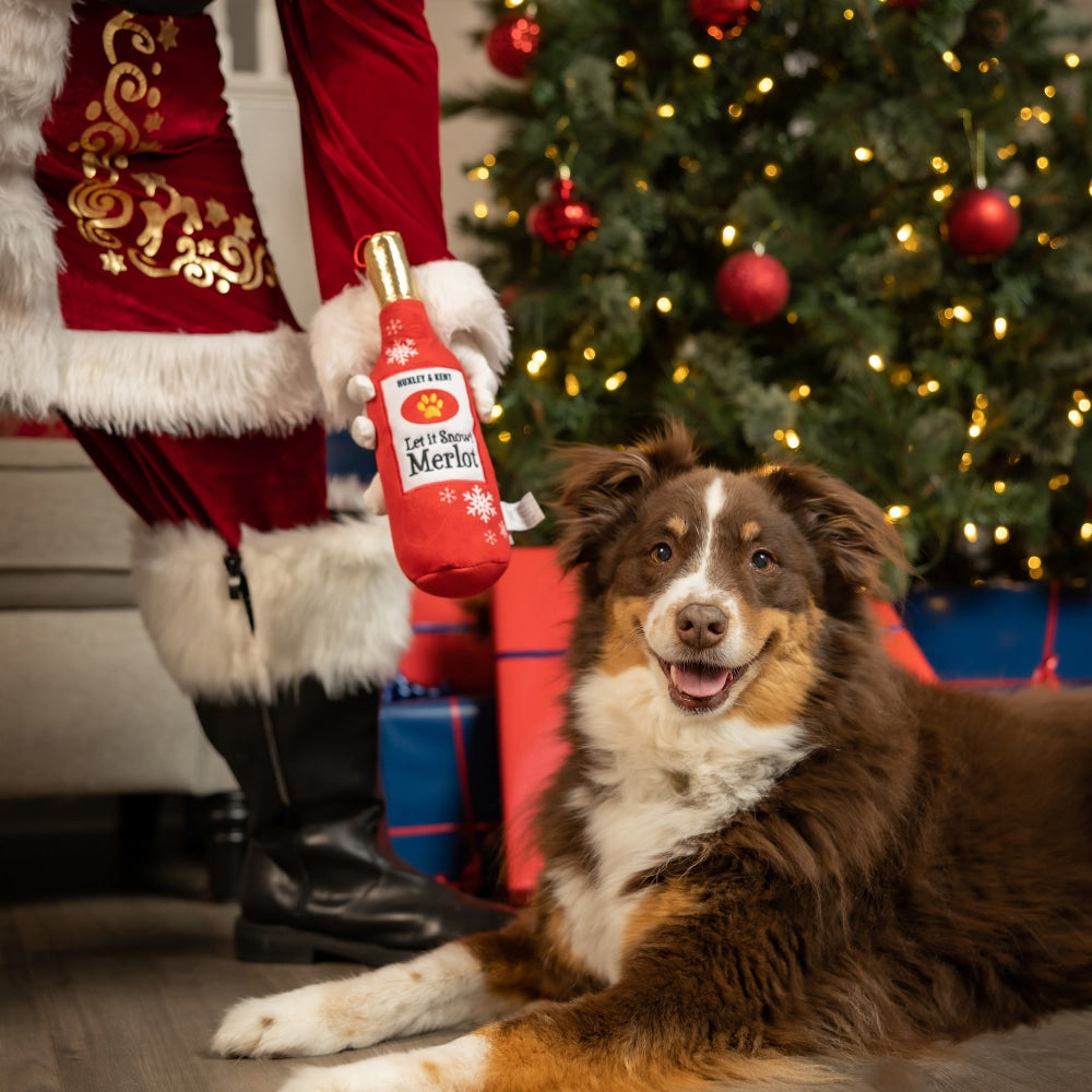 Let It Snow Merlot Dog Toy - 30% Off