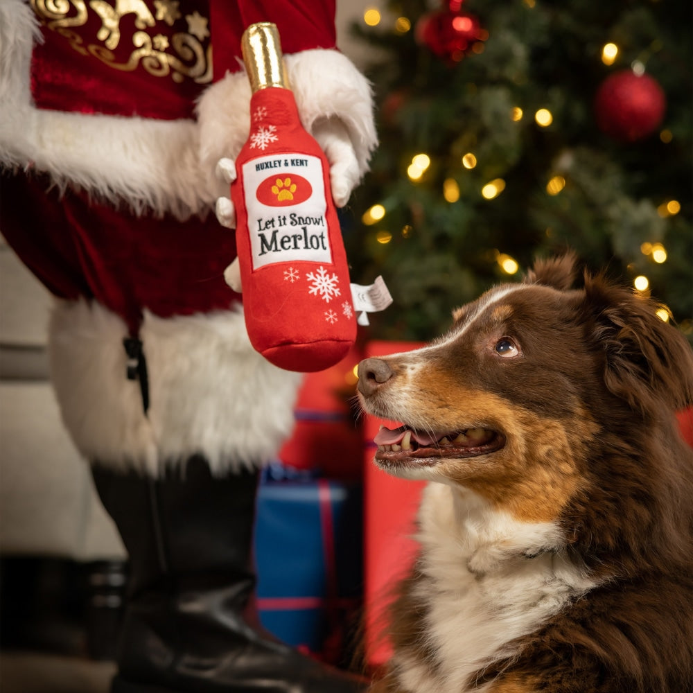 Let It Snow Merlot Dog Toy - 30% Off