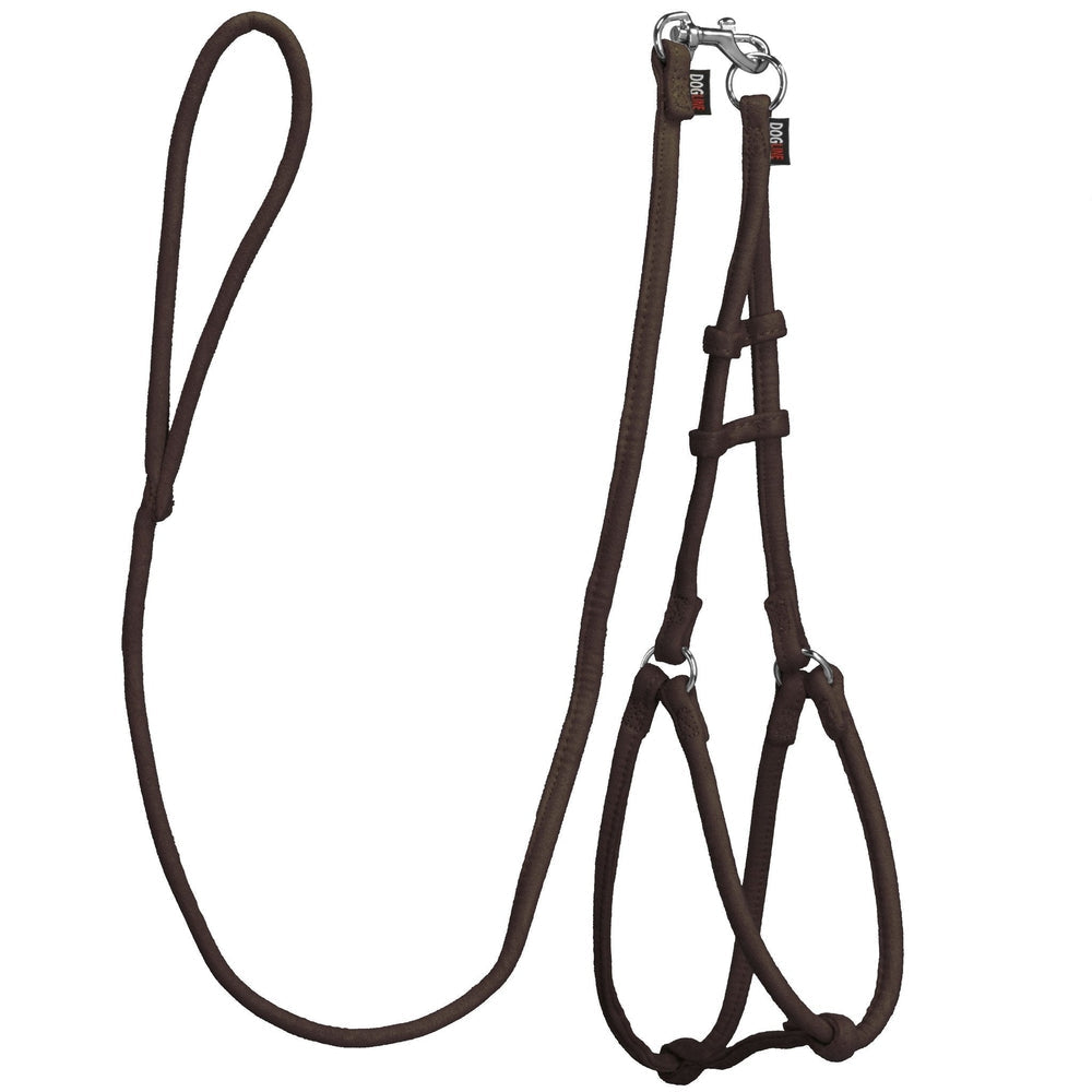 Comfort Microfiber Round Step-In Dog Harness + Dog Lead