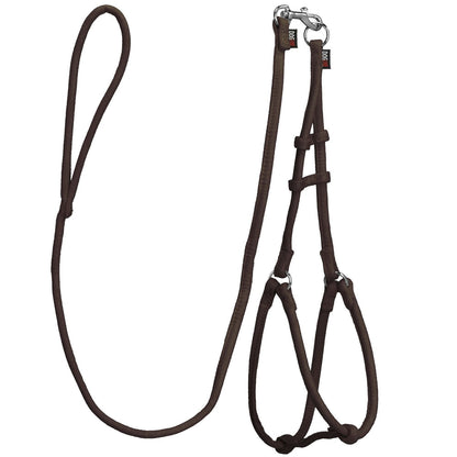 Comfort Microfiber Round Step-In Dog Harness + Dog Lead