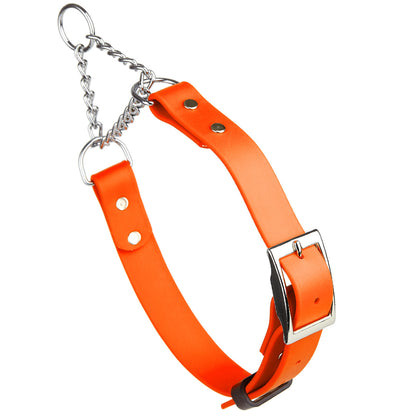Biothane Adjustable Martingale Dog Collar with Metal Buckle