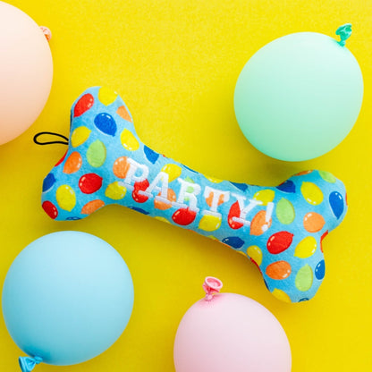 Party Time Bone Dog Toy