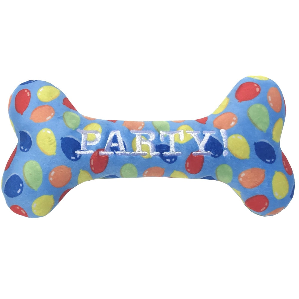 Party Time Bone Dog Toy