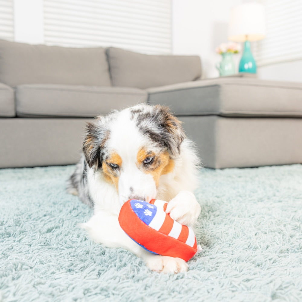 Paws & Stripes Heart Dog Toy (Double Sided) - 30% Off