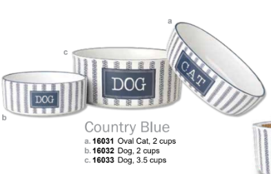 Stoneware Country Blue - White/Navy (Inner Pack: 4)