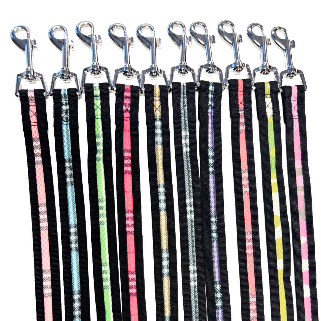 Mesh 3/4 inch Leash (Plaid or Camo)