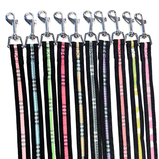 Mesh 3/4 inch Leash (Plaid or Camo)