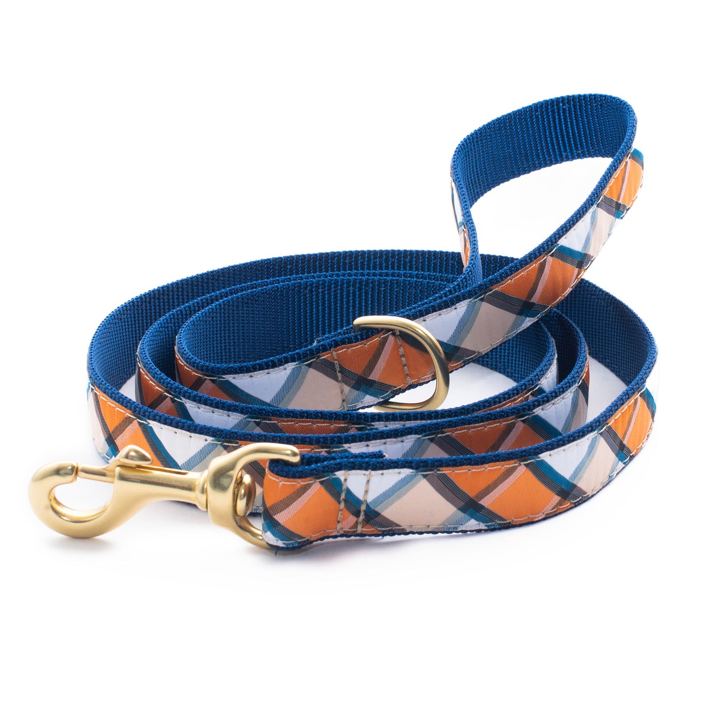 Terracotta Plaid Dog Lead