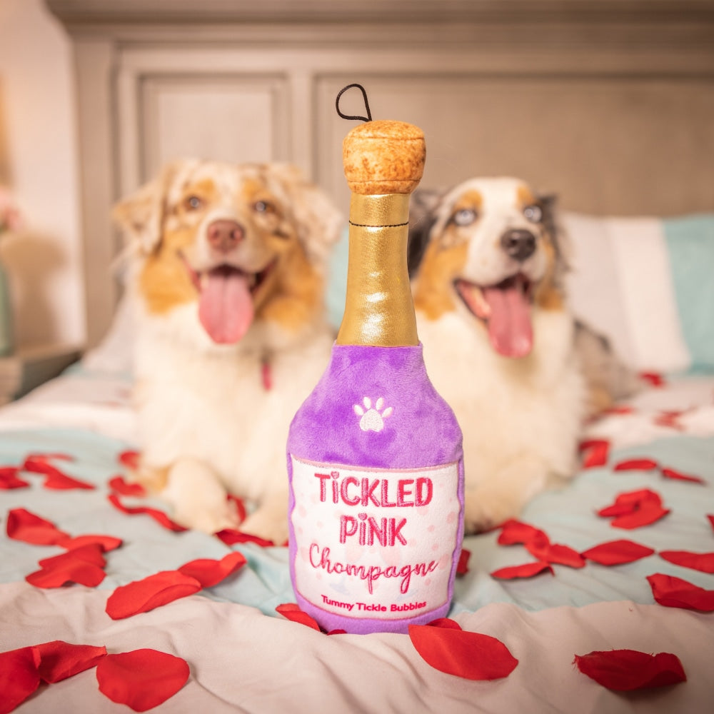 Tickled Pink Chompagne Dog Toy - 30% Off