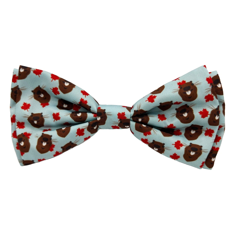Tossed Beaver With Leaf Bow Tie - 30% Off