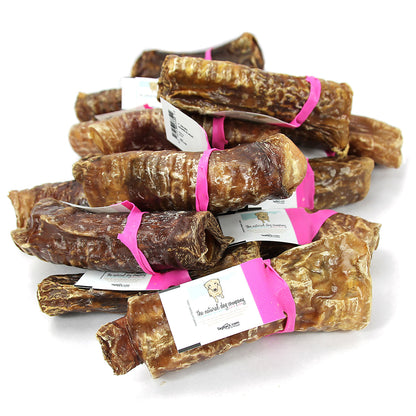 4-6" Wrapped Beef Trachea w/ Gullet (Bulk)- Pack of 25
