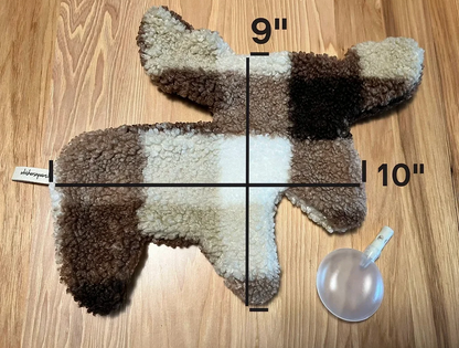 Hank the Moose, Sherpa Fleece, Ultrasonic Silent Squeaker